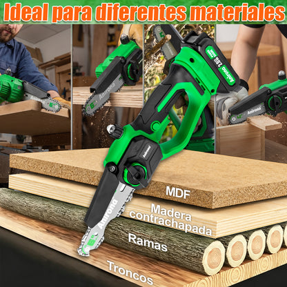 Motosierra Eléctrica Inalámbrica Anirona 20v Con 2 Baterías AA20-CS55