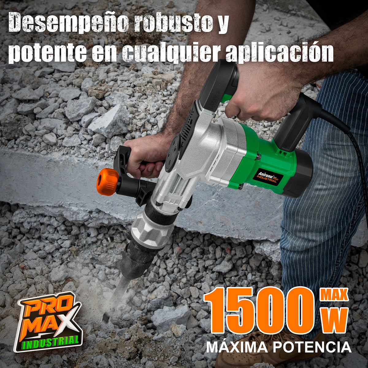 Martillo Demoledor Cincelador Sds-max Concreto Anirona DH35D