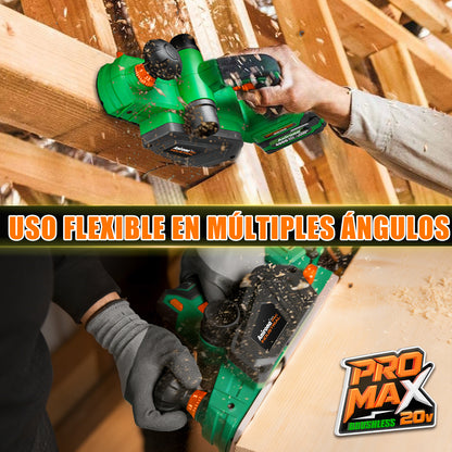Cepillo Para Madera Inalámbrico Sin Escobillas 4.0ah Anirona AA20-PM8201