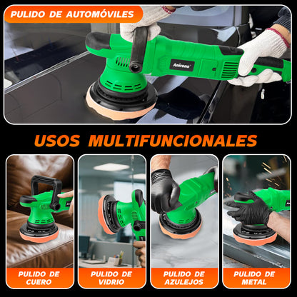 Pulidora Roto Orbital Doble Acción 6'' 7 Velocidad Para Auto PD1050