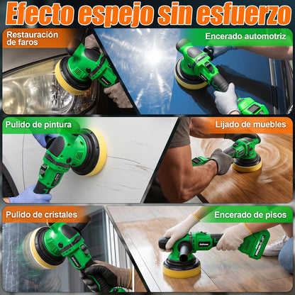 Pulidora Inalámbrica 20v Roto Orbital Doble Acción 6'' Auto AA20-PD8633