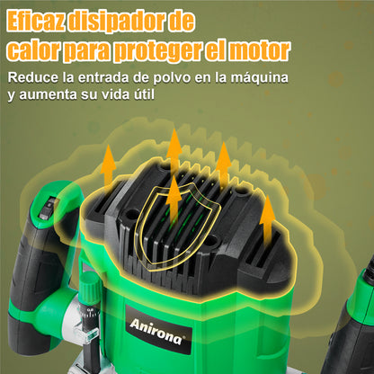 Router Anirona 1400w 1-3/4 Hp 7 Niveles De Velocidad ROU-A1