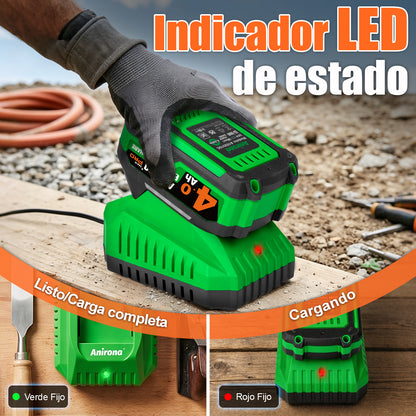 Cargador Rápido 2.3a Para Baterías Ion Litio 20v Anirona CG2023DQ