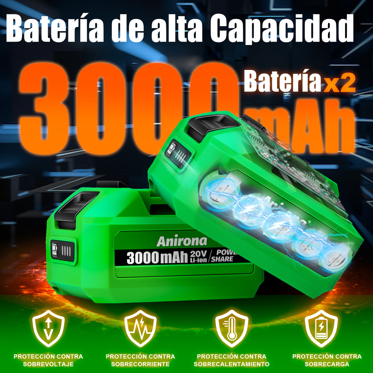 Pulidora Inalámbrica 20v Roto Orbital Doble Acción 6'' Auto AA20-PD8633